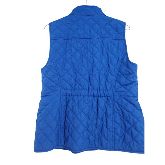 Talbots Blue Quilted Vest - Women's Petite Size Small - Picture 2 of 3
